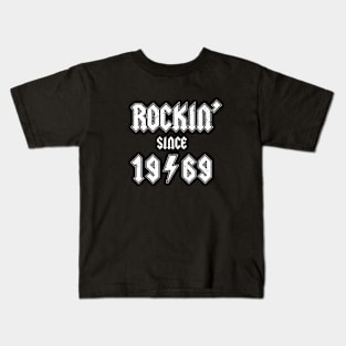 Rockin since 1969 birthday rocker gift Kids T-Shirt